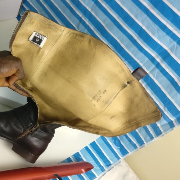 Frye GENUINE LEATHER COUNTRY ENGLISHWOMAN TALL FULL ZIP RIDING BOOT 8.5US/6.5UK - Picture 13 of 13